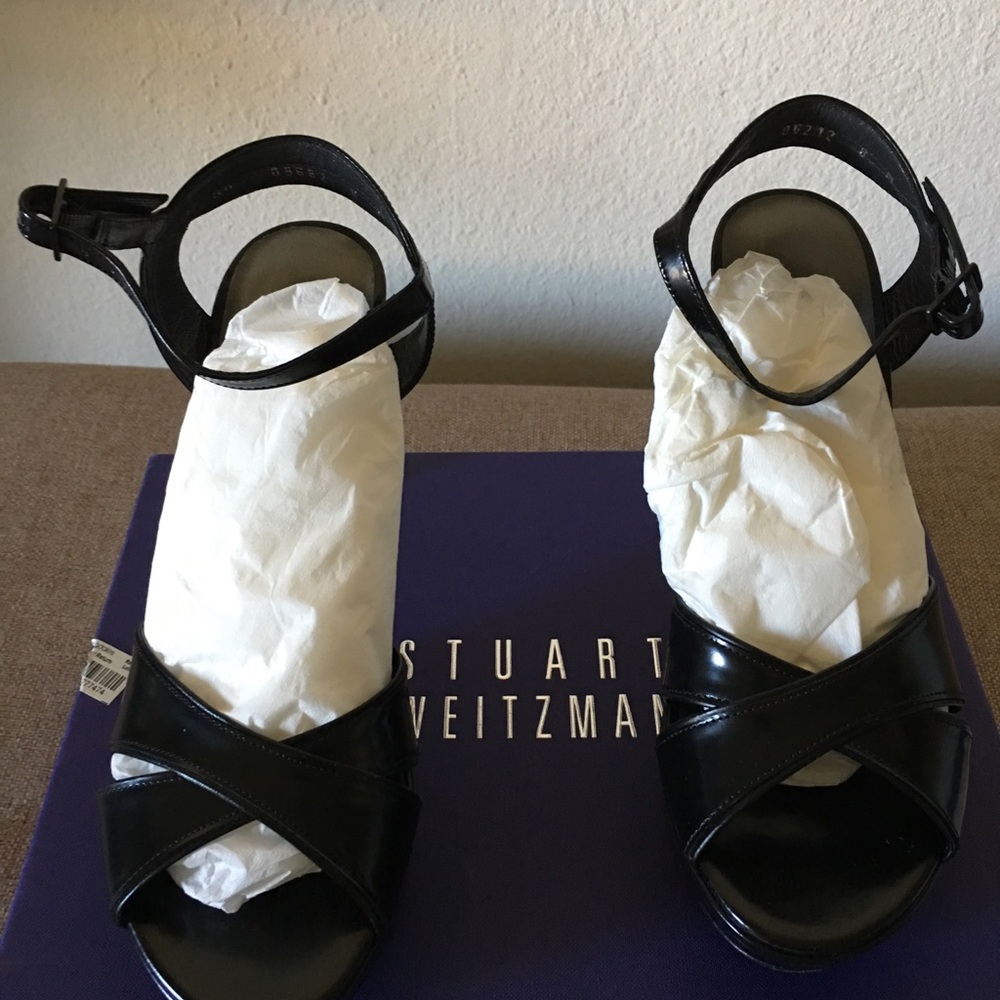 Stuart Weitzman Platform Sandals Size 8 - image 1